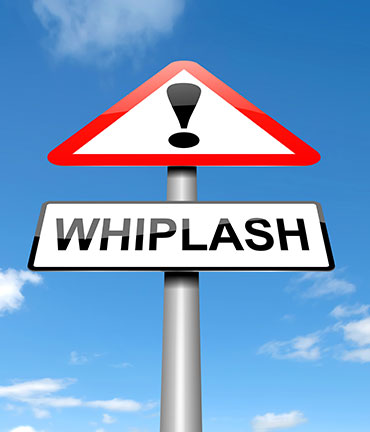 Whiplash caution sign